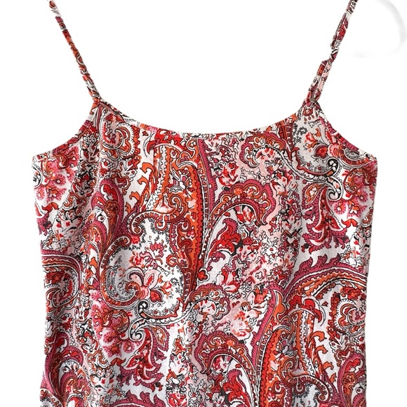 LOFT | NWOT PAISLEY PRINT CAMI COTTON TOP | SIZE: SMALL - Picture 2 of 6
